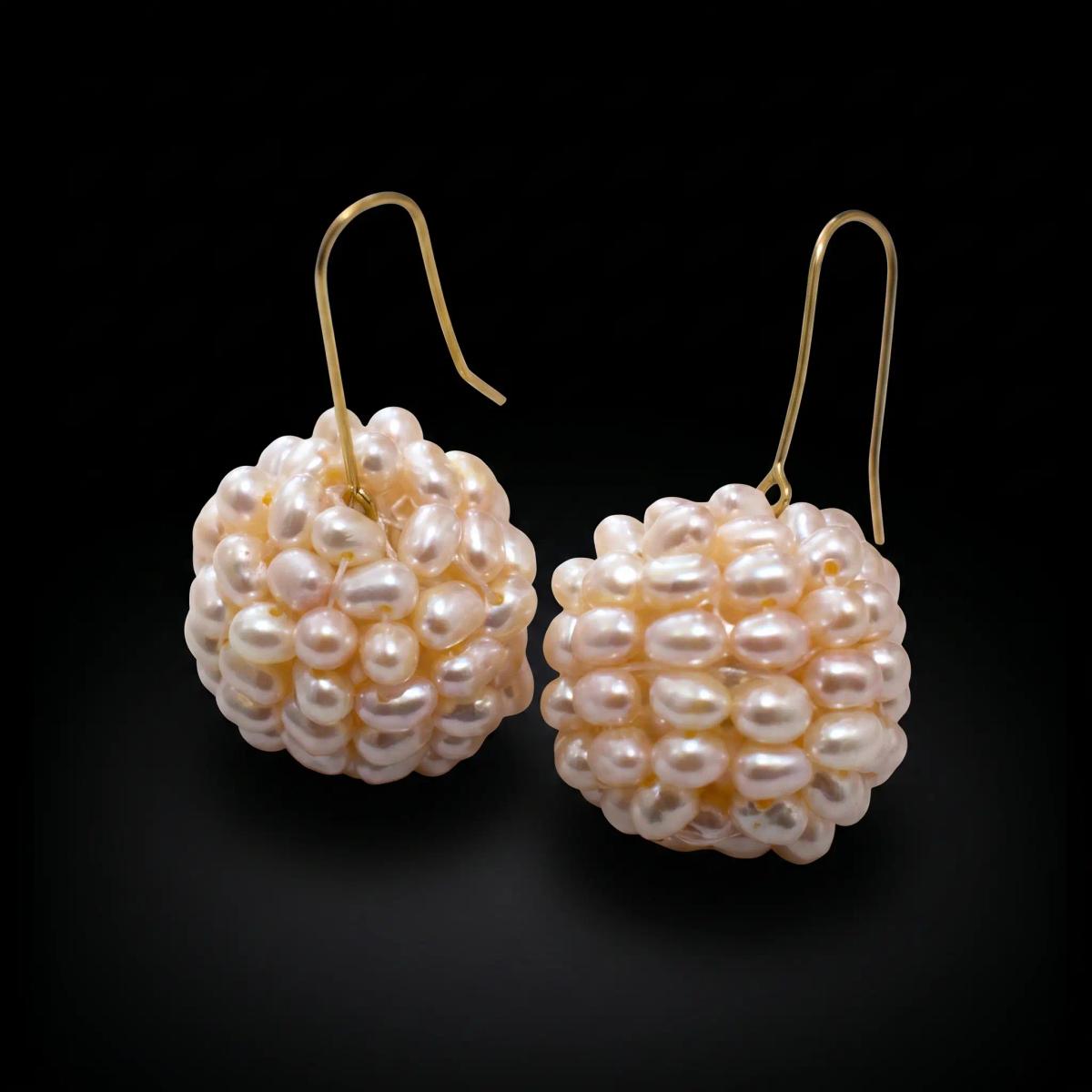 Boucles d'Oreilles Sphère Jouher 18K
